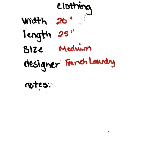 🍒 2/$20 🍒 Navy Blue Long Bell Sleeve French Laundry Tassel Tie Front Blouse M - Picture 6 of 6